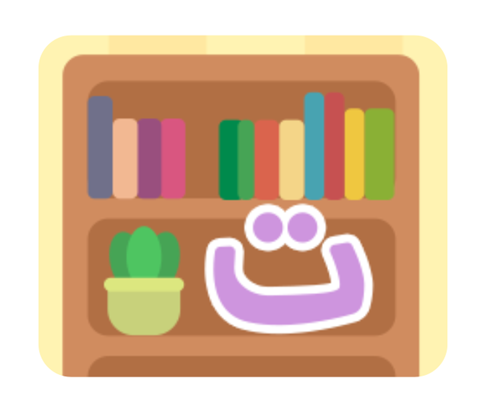 Bookshelf illustration